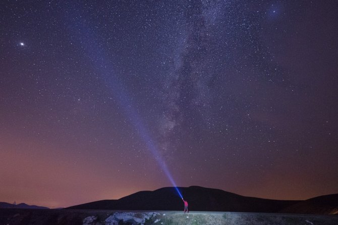 Yaylalar yıldızlar altında fotoğraflandı