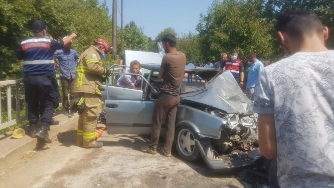 Trafik kazası 5 yaralı
