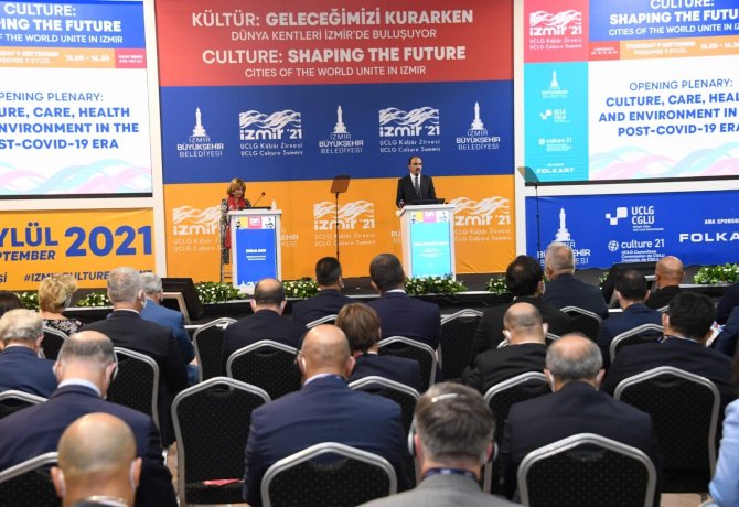 Başkan Altay UCLG 2021 İzmir Kültür Zirvesi’ne katıldı
