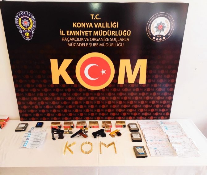 Konya’daki tefecilik operasyonunda 3 tutuklama