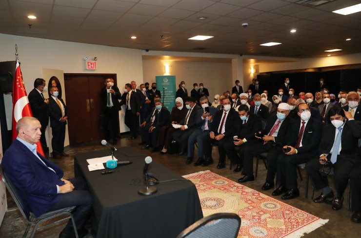 Cumhurbaşkanı Erdoğan, ABD’deki Müslüman toplumun temsilcilerini kabul etti