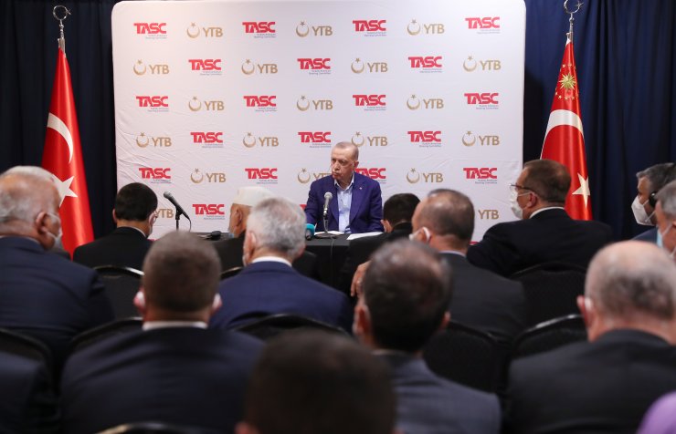 Cumhurbaşkanı Erdoğan, ABD’deki Müslüman toplumun temsilcilerini kabul etti