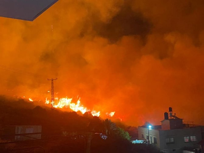 İsrail’de orman yangını