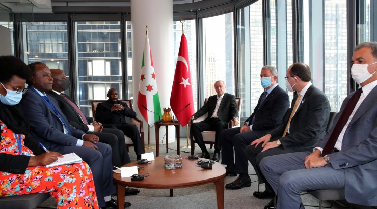 Cumhurbaşkanı Erdoğan, Burundi Devlet Başkanı Ndayishimiye ile görüştü