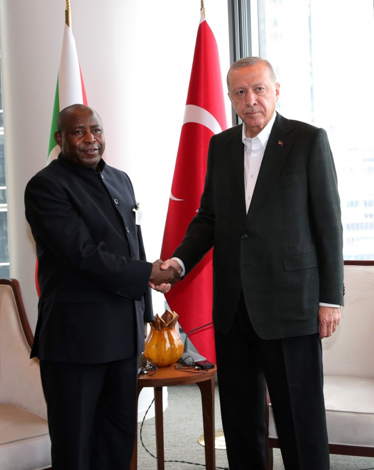 Cumhurbaşkanı Erdoğan, Burundi Devlet Başkanı Ndayishimiye ile görüştü
