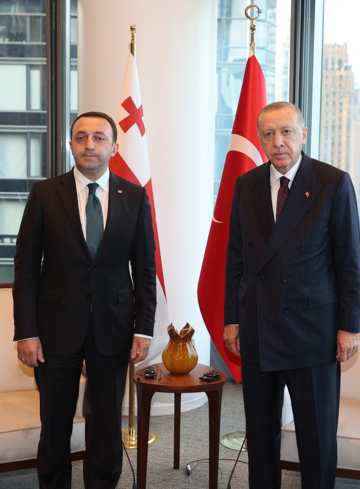 Cumhurbaşkanı Erdoğan, Gürcistan Başbakanı ile görüştü