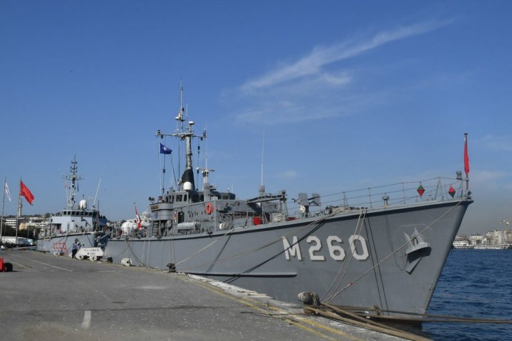 Türk, İspanyol ve İtalyan mayın avlama gemileri İstanbul'da
