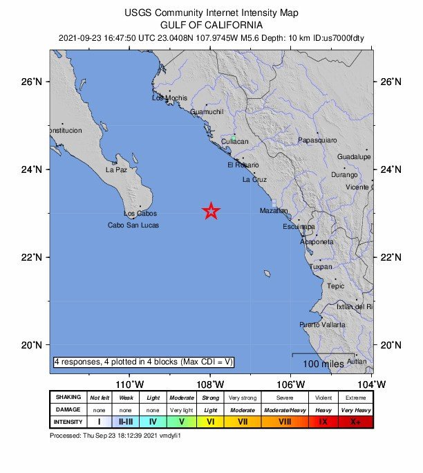 Meksika açıklarında 5.6 büyüklüğünde deprem