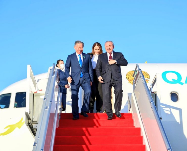 TBMM Başkanı Şentop, Türkistan şehrine geldi