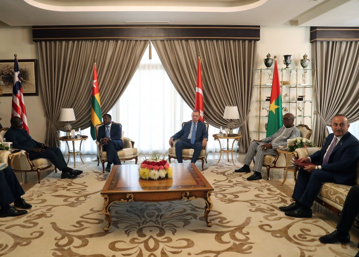 Erdoğan, Togo, Liberya ve Burkina Faso Cumhurbaşkanları ile görüştü