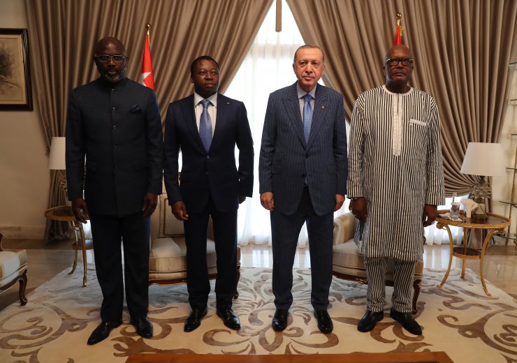 Erdoğan, Togo, Liberya ve Burkina Faso Cumhurbaşkanları ile görüştü