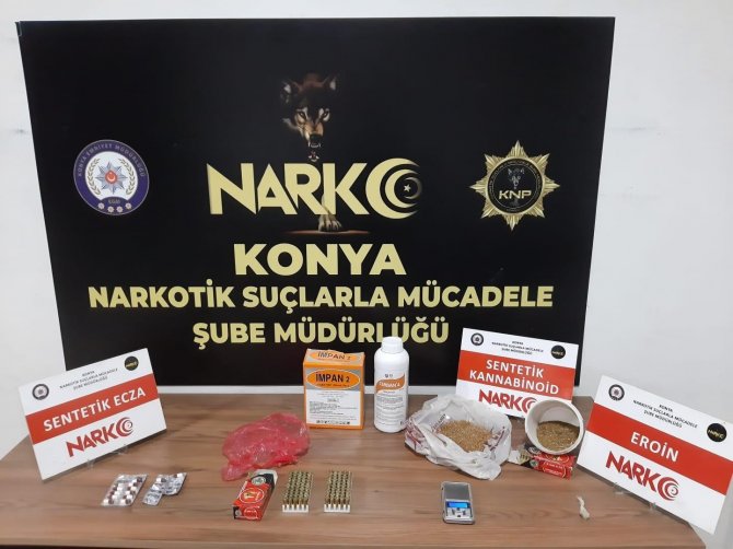 Konya’da uyuşturucu tacirlerine operasyon: 5 tutuklama