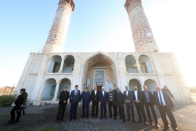 Diyanet İşleri Başkanı Erbaş, Azerbaycan’ın Ağdam kentini ziyaret etti