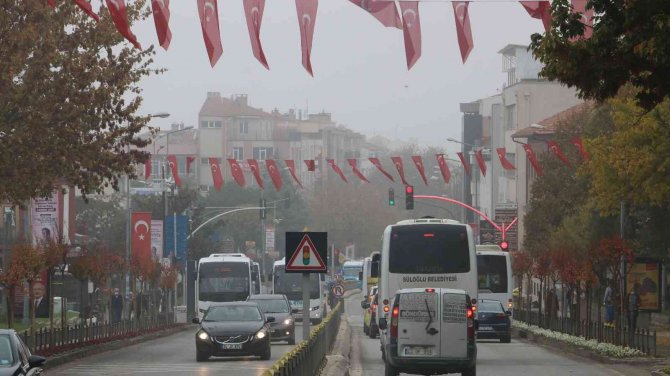 Edirne’de sis etkili oldu, Selimiye gözden kayboldu