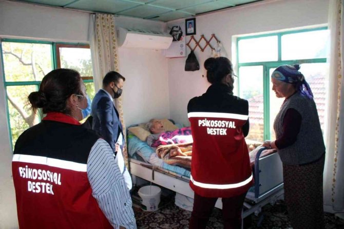 Sosyal yardım almayan ve alan ailelere ziyaret