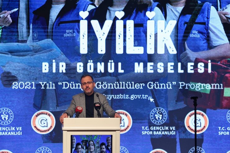 Bakan Kasapoğlu, 5 Aralık Dünya Gönüllüler Günü programına katıldı