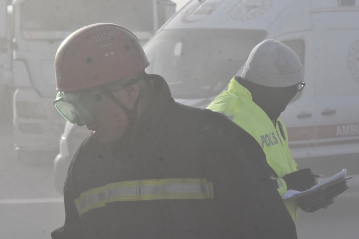 Konya’da kum fırtınası zincirleme kazaya sebep oldu! 7 yaralı