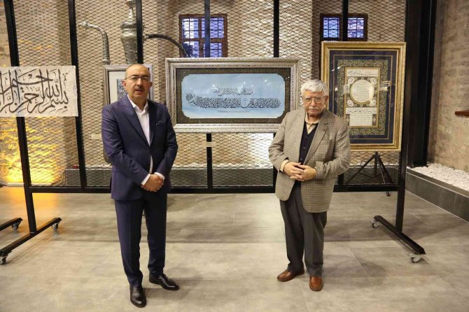 Meram’da Telamiz-i Konevi hat sergisi açıldı