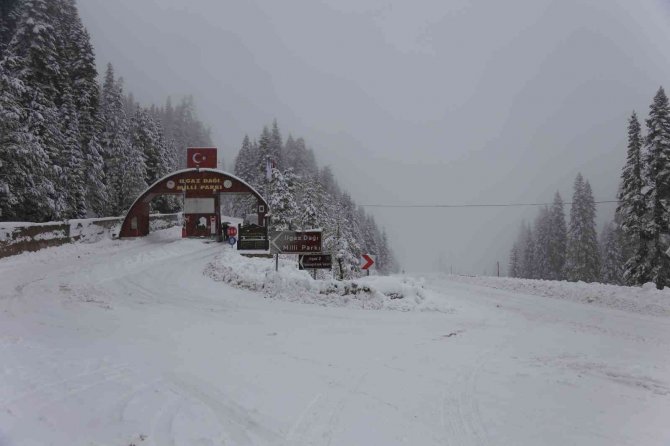 Ilgaz Dağı kar altında kaldı