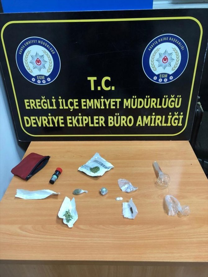 Konya'da uyuşturucu sattıkları belirlenen 3 kişi tutuklandı