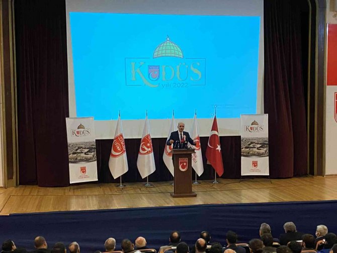 Numan Kurtulmuş “2022 Kudüs Yılı” açılış programında konuştu