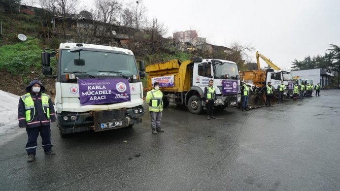 Karla mücadele için 500 kişilik ekip görevlendirildi