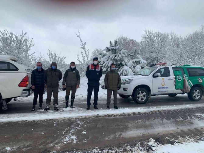 Yalova’da yaban ve av hayvanları için doğaya yem bırakıldı