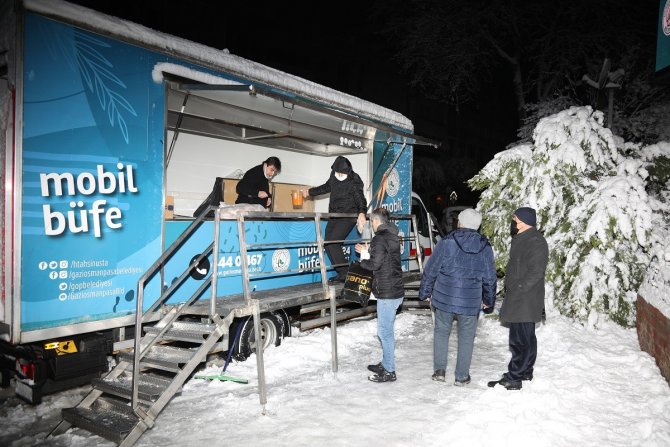 Gaziosmanpaşa’da karla mücadele çalışmaları