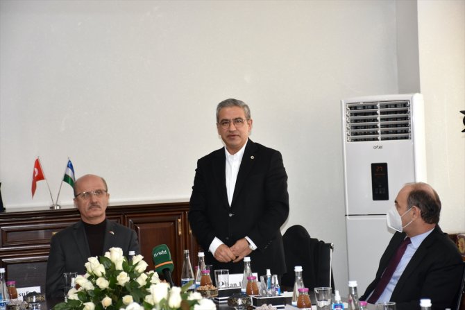 YÖK Başkanı Erol Özvar, TOBB ETÜ Taşkent'i ziyaret etti