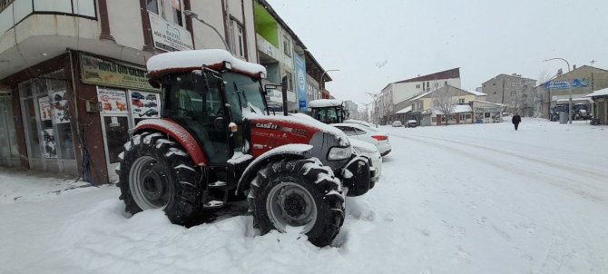 Malazgirt’te kar yağışı