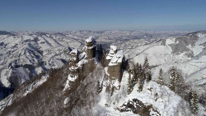 Kar, güzelliğine güzellik kattı