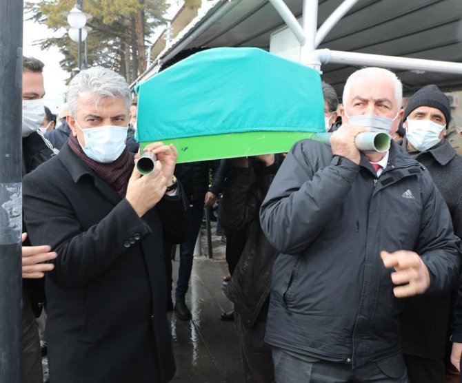 Şehit babası son yolculuğuna uğurlandı