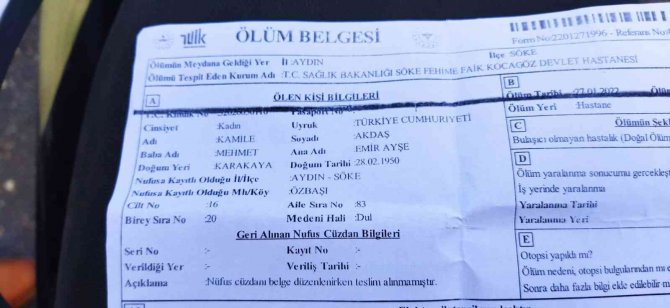 Annesinin ölümünden haberdar edilemeyen evlat, hukuk mücadelesi başlattı