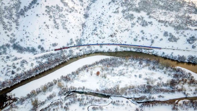 Erzincan’da kartpostallık kış fotoğrafları