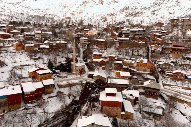 Erzincan’da kartpostallık kış fotoğrafları