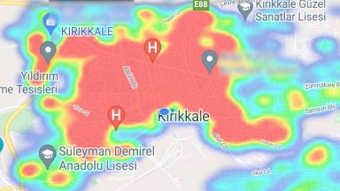 Kırıkkale’de Covid-19 alarmı: Risk haritası kızardı