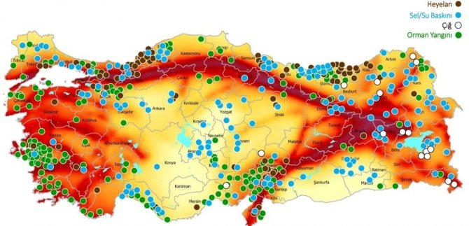 AFAD Türkiye’nin afet risk haritasını çıkardı