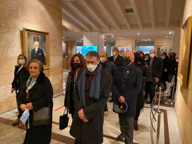 Nobel ödüllü Aziz Sancar, Anıtkabir'i ziyaret etti