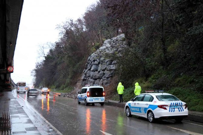 Samsun’da heyelan paniği