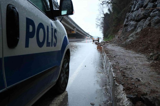 Samsun’da heyelan paniği