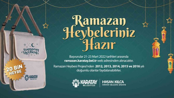 Karatay Belediyesi’nden çocuklara özel Ramazan heybesi