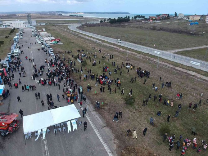 Sinop’ta 400 fidan toprakla buluştu