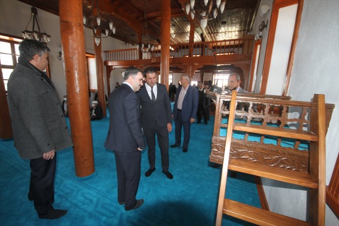 Hüyük'te restorasyonu tamamlanan tarihi cami ibadete açıldı