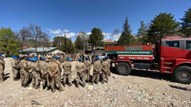 Jandarma ve güvenlik korucularına yangınla mücadele eğitimi