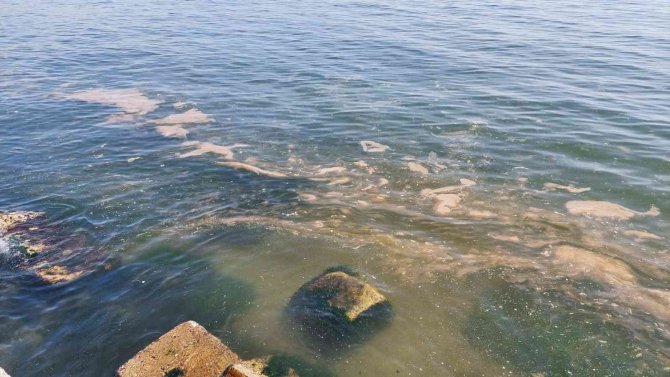 Marmara Denizi yine turuncuya büründü