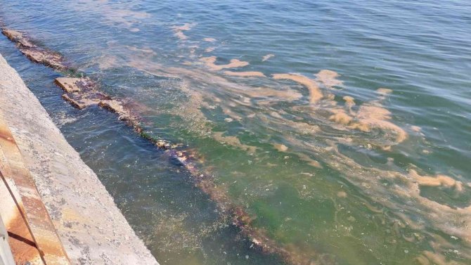 Marmara Denizi yine turuncuya büründü