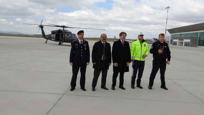 Kütahya’da helikopter destekli trafik denetim