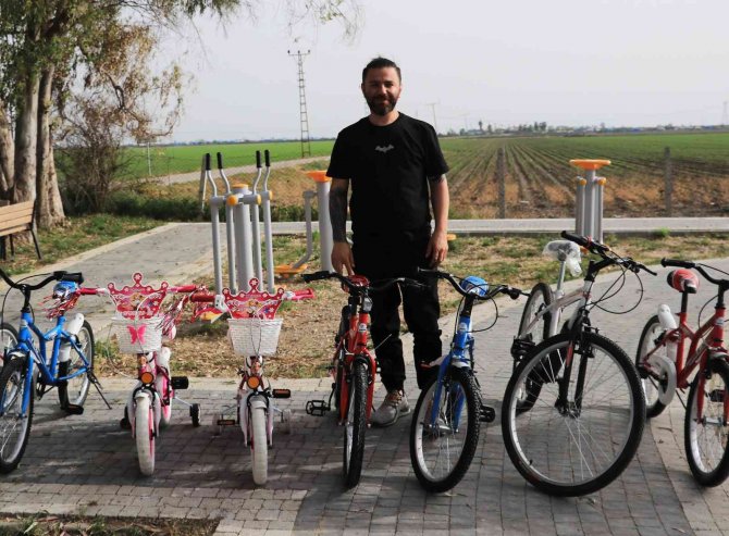150 çocuğa bisiklet dağıttı