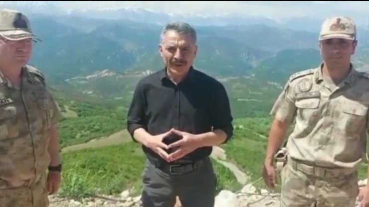Tunceli Valisi Özkan, 'Eren-7 Abluka-7' operasyon bölgesini havadan inceledi
