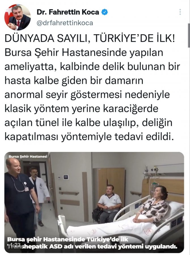 Dünyada sayılı, Türkiye’de ilk